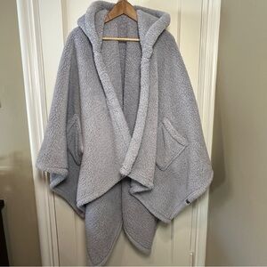 L.L. Bean Sherpa Wearable Hooded Throw - Grey - One Size